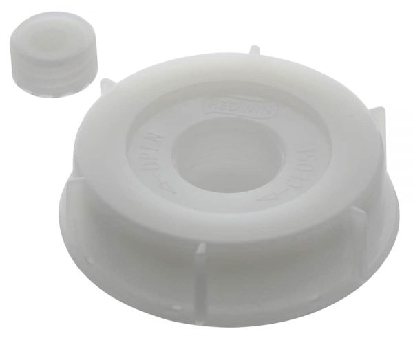 Replacement Caps For 5 Gallon Plastic Hedpack - 1 Large Cap And 1 Small Cap