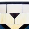 River of Goods 14574 Amber 26" X 38" Mission Style Geometric Stained Glass Fireplace 12