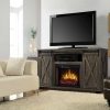 Rivington 58-in Infrared Media Electric Fireplace in Barnboard Gray 6