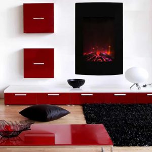 Ryan Rove Oasis 23" Ventless Heater Electric Wall Mounted Fireplace Multi-Color