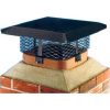 SCADJ-L-C 15.1 x 11.86 in. Multi-Fit Chimney Cover - Black