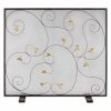 San Pacific International Acanthus Leaf Fireplace Screen