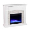 Sanstone Color Changing Media Fireplace ? White 10