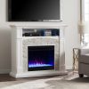 Sanstone Color Changing Media Fireplace ? White 14