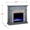 Sanstone Color Changing Media Fireplace – Gray 24