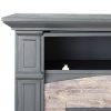 Sanstone Color Changing Media Fireplace – Gray 18