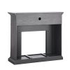 Sanstone Color Changing Media Fireplace – Gray 19