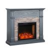 Sanstone Smart Media Fireplace - Gray 23