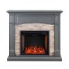 Sanstone Smart Media Fireplace - Gray 14