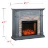 Sanstone Smart Media Fireplace - Gray 17