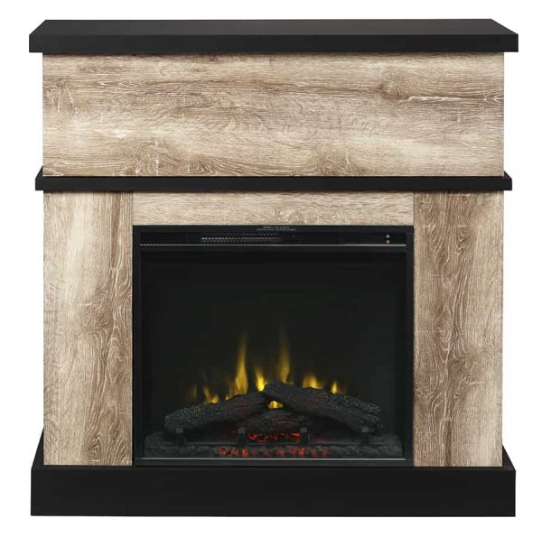 Sarah Electric Fireplace Mantel by Cᶟ, Distressed Oak 1
