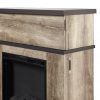 Sarah Electric Fireplace Mantel by Cᶟ, Distressed Oak 8