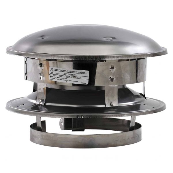 Selkirk 6T-CT 6" Stainless Steel Round Top
