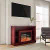 Seville 47" Electric Fireplace Mantel Heater with Enhanced Log and Grate Display 16