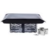 Shelter SCADJ-L Single-Flue Adjustable Black Galvanized-Steel Chimney Cap (Large)