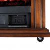 Sheridan Mobile Infrared Fireplace in Cherry 6