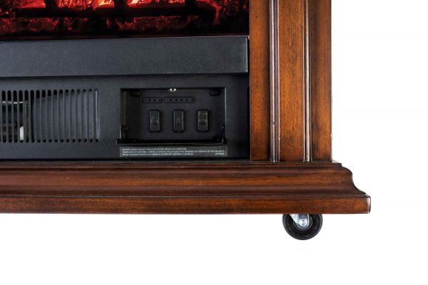 Sheridan Mobile Infrared Fireplace in Cherry 1