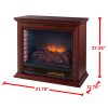 Sheridan Mobile Infrared Fireplace in Cherry 10