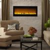 Sideline 50" Wide Wall Mounted Electric Fireplace - Black 4