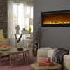 Sideline 50" Wide Wall Mounted Electric Fireplace - Black 5