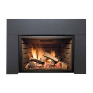 Sierra Flame ABBOT-30BL-DELUXE-NG 30 in. Abbott Insert Direct Vent Gas Fireplace - Deluxe with Logs - Natural Gas