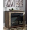 Signature Design by Ashley Trinell Brown Fireplace Mantel w/FRPL Insert 12