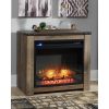 Signature Design by Ashley Trinell Brown Fireplace Mantel w/FRPL Insert 15