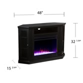 Silverado Color Changing Convertible Fireplace - Black 5
