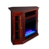 Silverado Color Changing Convertible Fireplace - Cherry 8