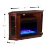 Silverado Color Changing Convertible Fireplace - Cherry 10
