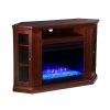 Silverado Color Changing Convertible Fireplace - Cherry 12