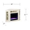 Silverado Color Changing Convertible Fireplace - Ivory 16
