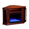 Silverado Color Changing Convertible Fireplace – Brown Mahogany 25