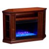 Silverado Color Changing Convertible Fireplace – Brown Mahogany 15