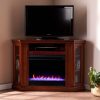 Silverado Color Changing Convertible Fireplace – Brown Mahogany 16