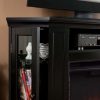 Silverado Smart Corner Fireplace with Storage - Black 23