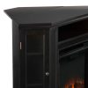 Silverado Smart Corner Fireplace with Storage - Black 24