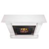 Silverton Electric Fireplace in White by Real Flame 8