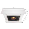 Silverton Electric Fireplace in White by Real Flame 10