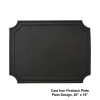 Simond Store 20 x 16 Inch Cast Iron Black Fireback Plates for Fireplace - 1 Piece