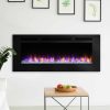 SimpliFire Allusion 48-Inch Wall Mount Electric Fireplace