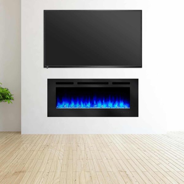 SimpliFire Allusion 48-Inch Wall Mount Electric Fireplace 2
