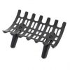 Small Cast Iron Deep-Bed Fireplace Grate - Keeps Logs in Place & Hot Coals