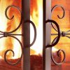 Small Crest Fireplace Screen with Doors 6