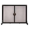 Small Greenwood Fireplace Fire Screen with Doors