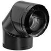 Snap-Lock 24-Gauge Black Elbow