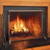 Solid Steel Flat Guard Fireplace Fire Screen