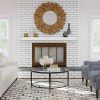 Southern Enterprises Accar Fireplace Mantel Shelf, Traditional Style, White 21