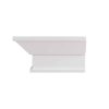 Southern Enterprises Afflo Floating Mantel/Wall Shelf, Traditional Style, White 24