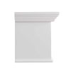 Southern Enterprises Aggeta Fireplace Mantel Shelf, Traditional Style, White 37